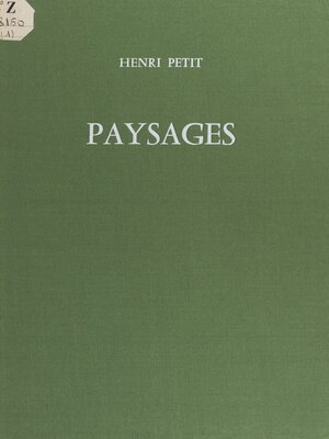 cover image of Paysages